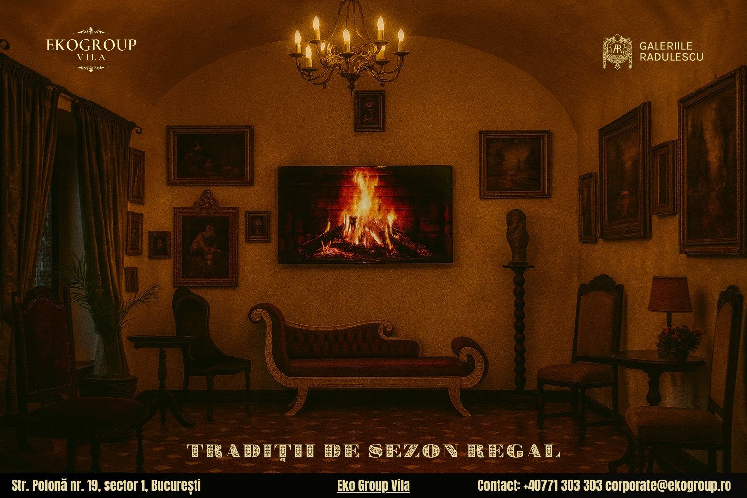 Obiceiuri de iarnă din Bucureștiul regal reînviate în atmosfera Crăciunului anilor ’30 la Eko Group Vila