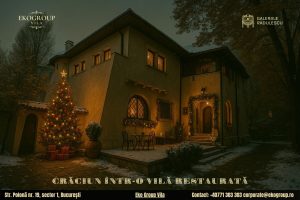 Poveste de Crăciun în eleganța anilor ’30: magia sărbătorilor la fosta Casă Tătărăscu, actuala Eko Group Vila