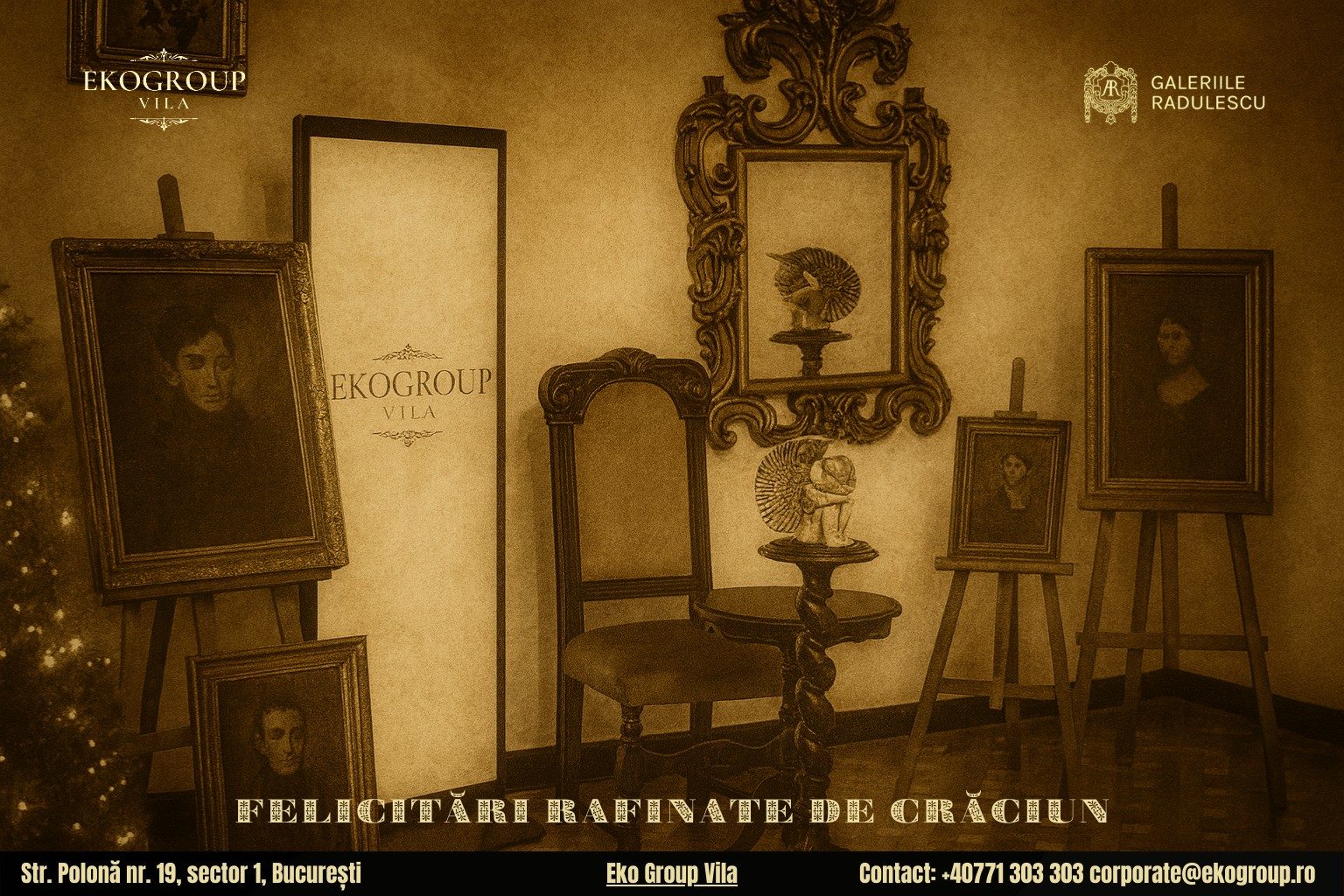 Urări de Crăciun în stil interbelic – O experiență unică la Crăciunul anilor ’30 găzduit de Eko Group Vila